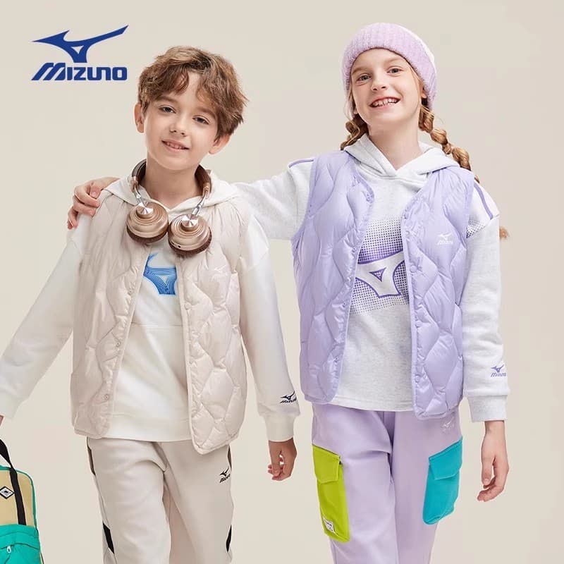 Mizuno Фиолетовый Kids Пуховые жилеты - изображение 2