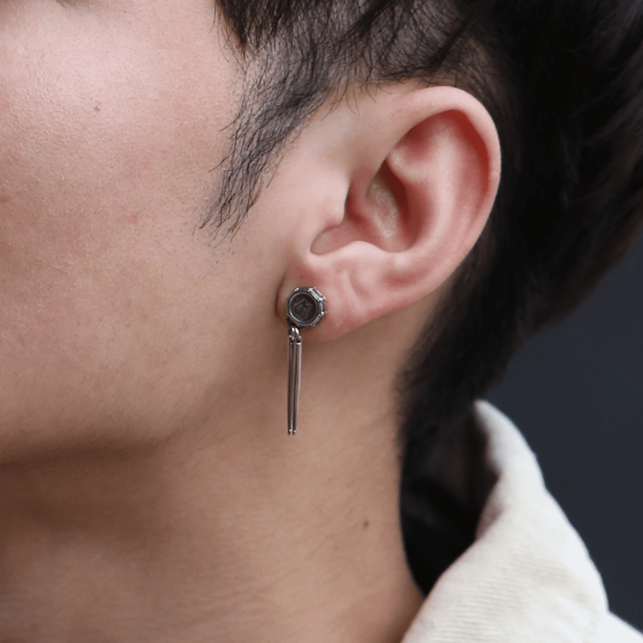 Серьги S925 Silver Drum Earrings - изображение 8