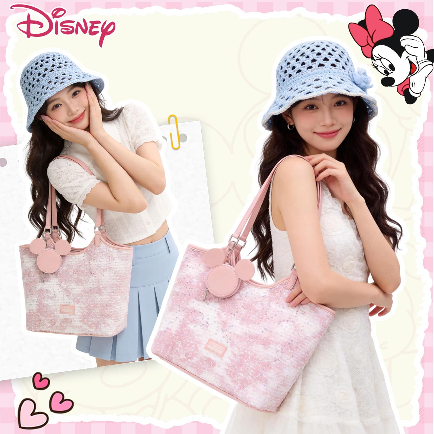 Мини-сумка Disney Сумки через плечо Розовый Женские - изображение 6