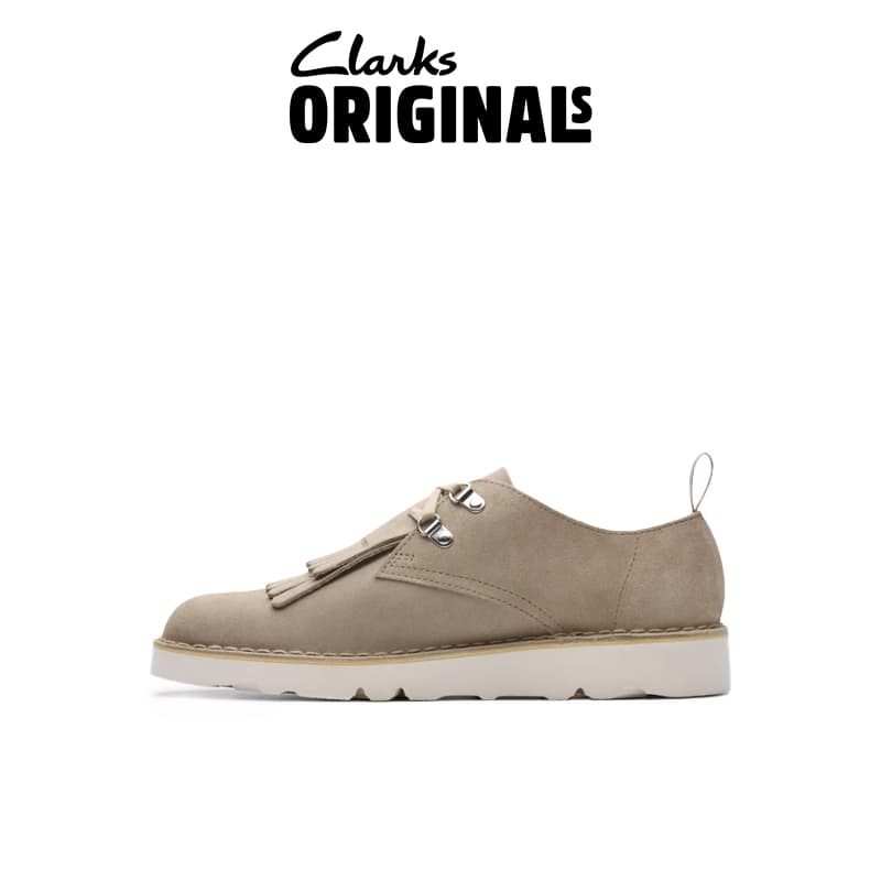 Кроссовки ENGINEERED GARMENTS x Clarks Спилок коровья кожа Низкий Топ Повседневная обувь Мужская Песочный - изображение 2