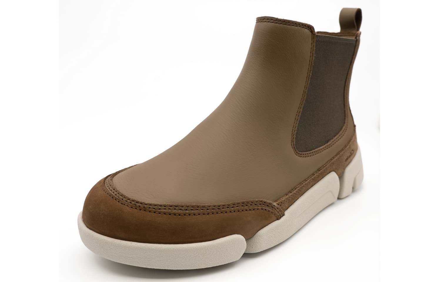 Ботинки челси Clarks Коровья кожа Короткий Челси Женские Светлый кофейный - изображение 4