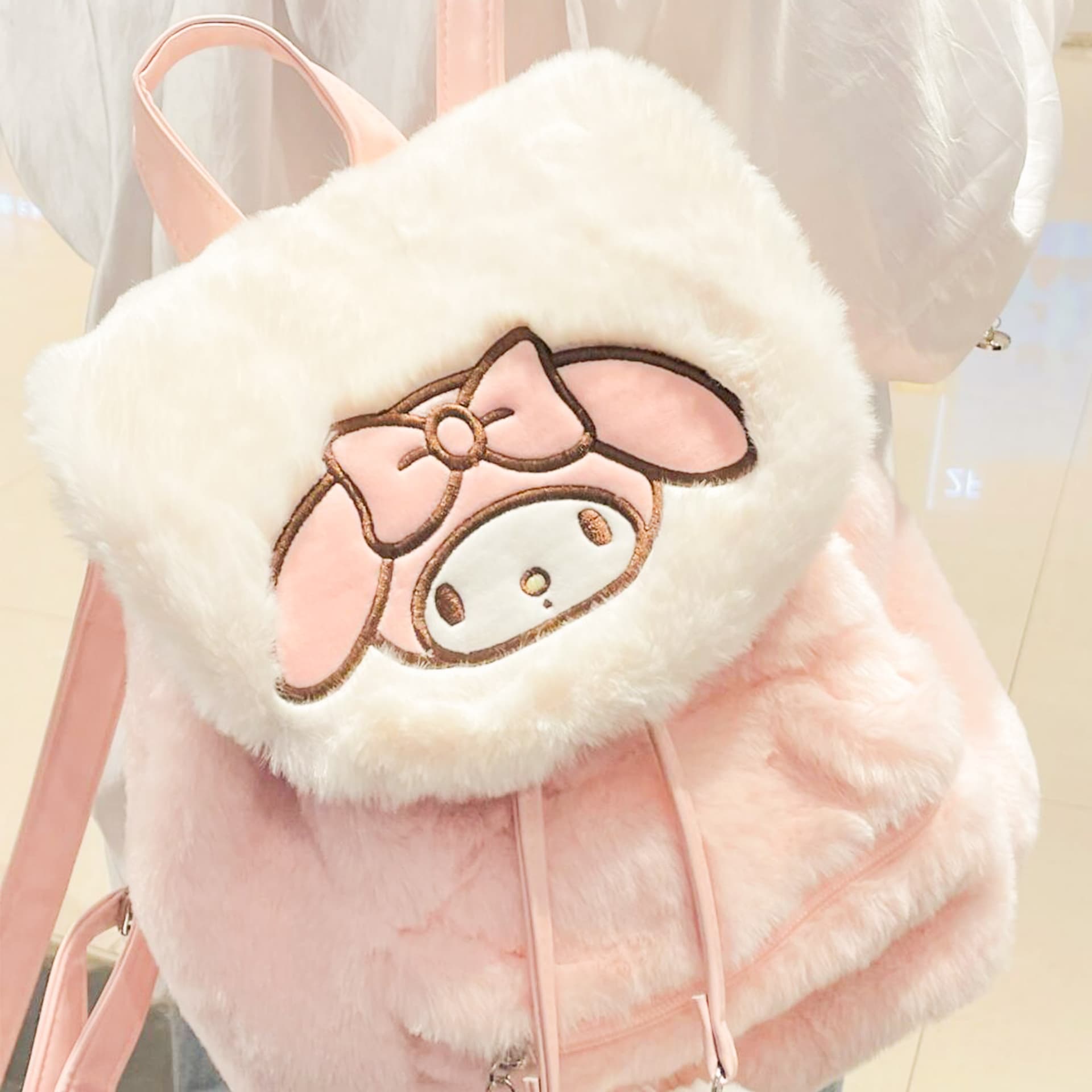 Рюкзак Sanrio My Melody Полиэстер Рюкзак Стандартный (Standard) Женский Розовый - изображение 4
