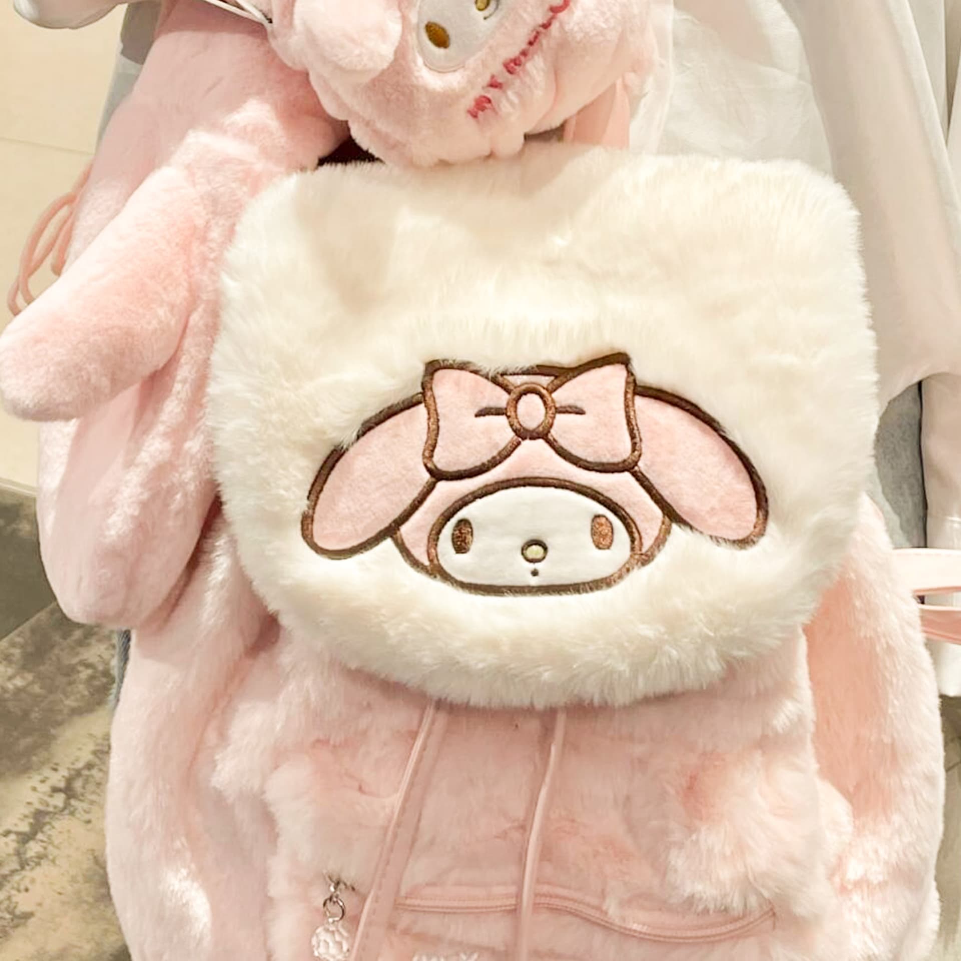 Рюкзак Sanrio My Melody Полиэстер Рюкзак Стандартный (Standard) Женский Розовый - изображение 5