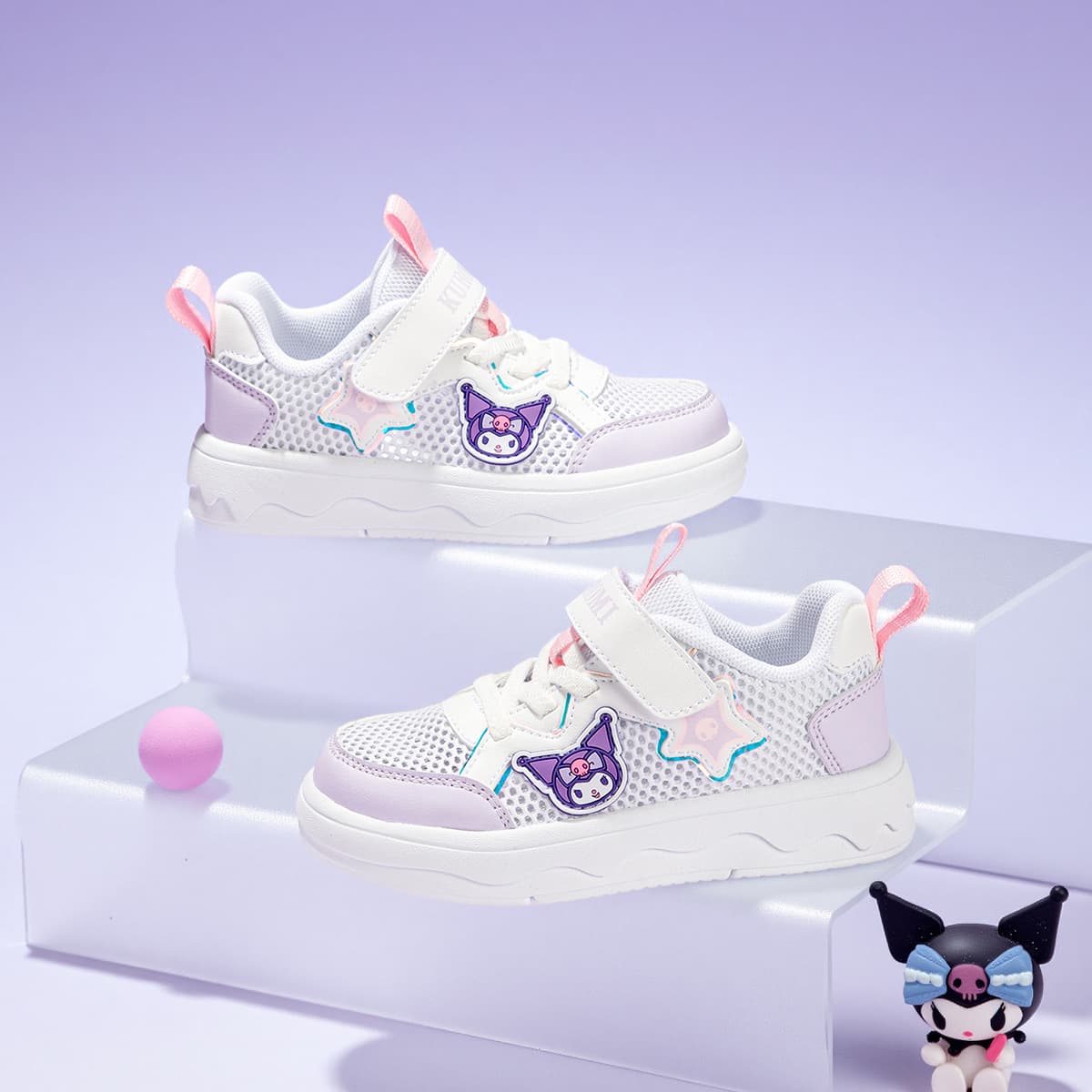 Кроссовки Sanrio Hello Kitty Противоскользящий Амортизация Устойчивый к истиранию Дышащий Увеличение Высоты Низкий Топ - изображение 4