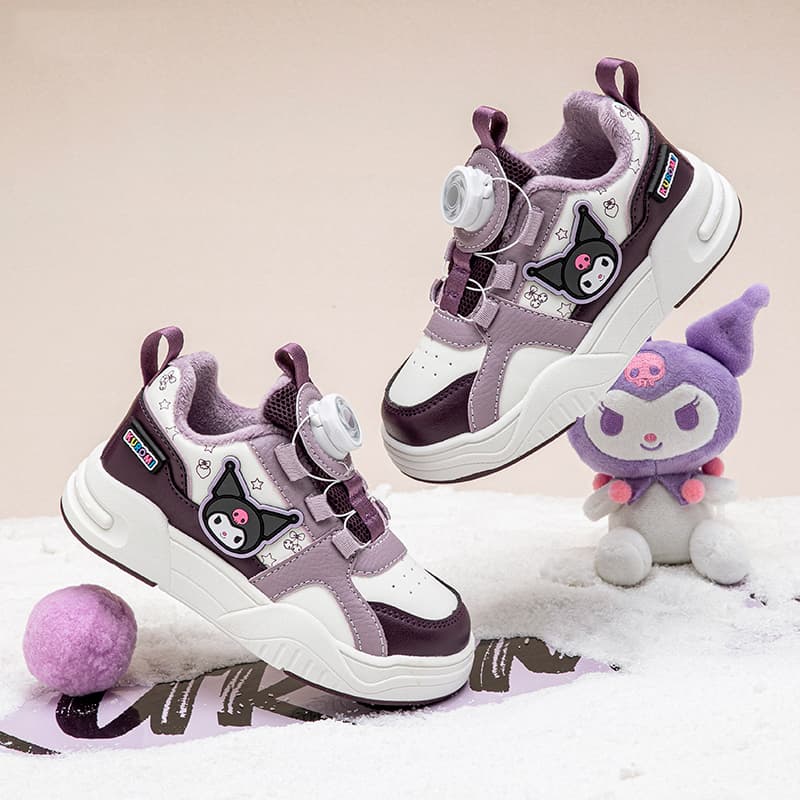 Кроссовки Sanrio x Куроми Утолщенный мультяшный милый активный удобный универсальный спорт легкий амортизация модный привлекательный термозащитный амортизация отскок увеличение роста баланс износостойкий лоу-топы детский унисекс - изображение 7