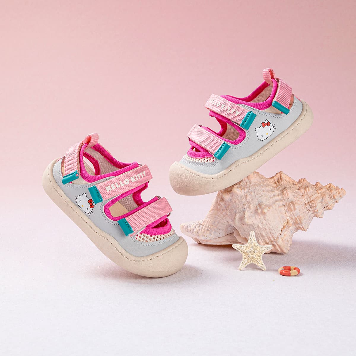 Сандалии Санрио Hello Kitty Hello Kitty Износостойкий Отскок Дышащий Легкий Амортизация Увеличение высоты - изображение 6