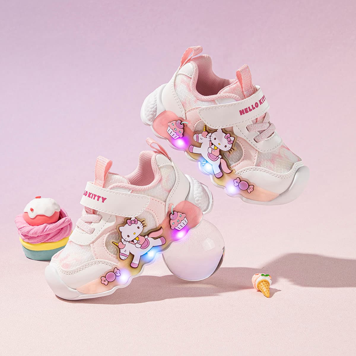 Кроссовки Санрио Hello Kitty Детская повседневная обувь Low Топ Pre School - изображение 6