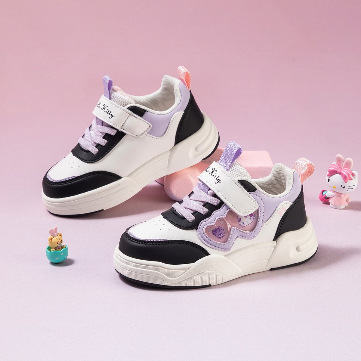 Кроссовки Санрио Hello Kitty Детская Скейтбординг Обувь Низкий Топ Kids - изображение 5