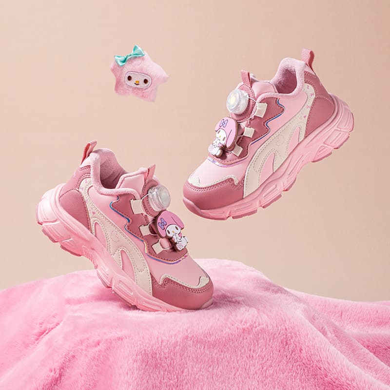 Кроссовки Sanrio My Melody Удобный Повседневный Минималистичный Мультяшный Универсальный Спорт & Фитнес С утеплителем Утолщенный Мальчики и девочки Осень и зима Износостойкий Oтскок Легкий Амортизация Термический Баланс Лоу-топы Детские беговые кроссовки - изображение 14