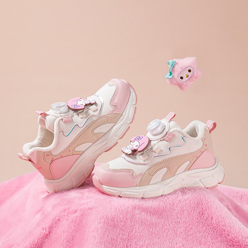 Кроссовки Sanrio My Melody Удобный Повседневный Минималистичный Мультяшный Универсальный Спорт & Фитнес С утеплителем Утолщенный Мальчики и девочки Осень и зима Износостойкий Oтскок Легкий Амортизация Термический Баланс Лоу-топы Детские беговые кроссовки - изображение 7
