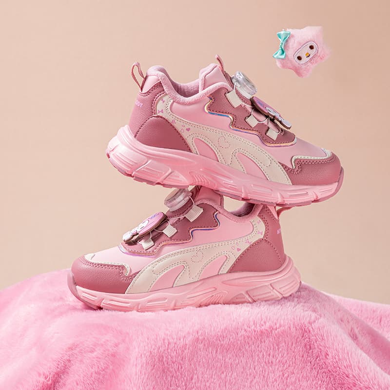 Кроссовки Sanrio My Melody Удобный Повседневный Минималистичный Мультяшный Универсальный Спорт & Фитнес С утеплителем Утолщенный Мальчики и девочки Осень и зима Износостойкий Oтскок Легкий Амортизация Термический Баланс Лоу-топы Детские беговые кроссовки - изображение 13