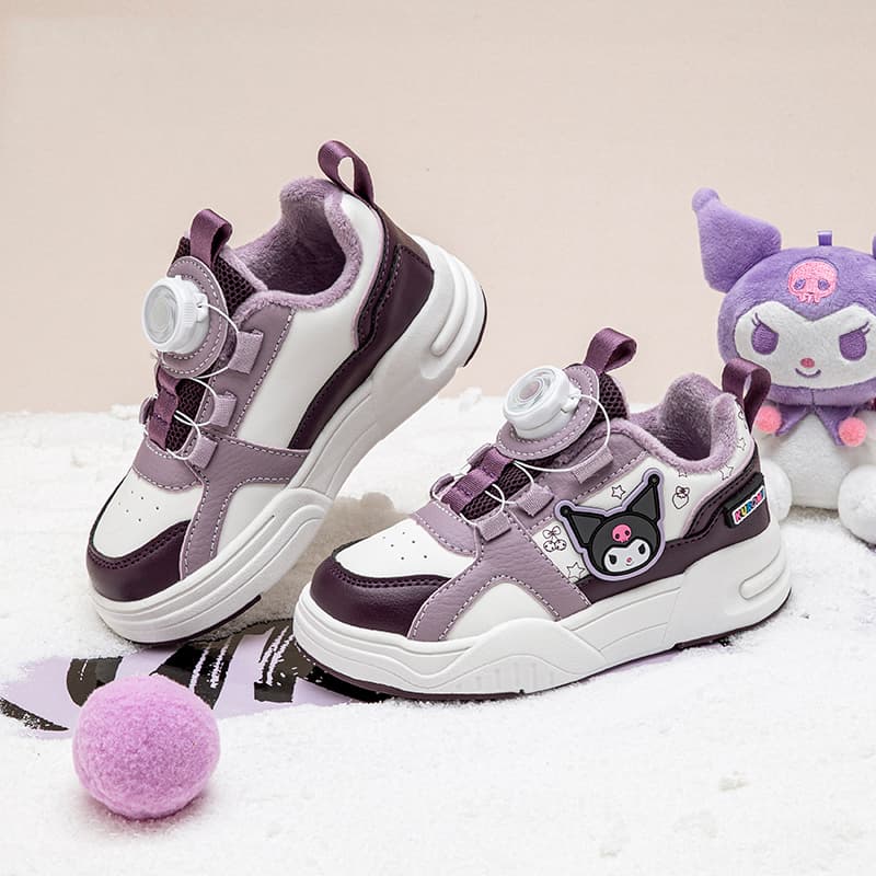 Кроссовки Sanrio x Куроми Утолщенный мультяшный милый активный удобный универсальный спорт легкий амортизация модный привлекательный термозащитный амортизация отскок увеличение роста баланс износостойкий лоу-топы детский унисекс - изображение 6