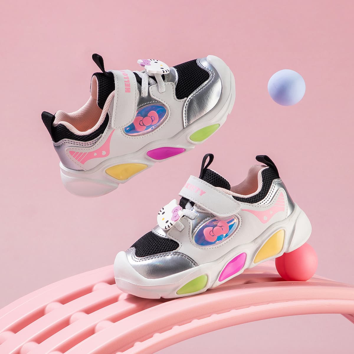 Кроссовки Sanrio Hello Kitty Детские беговые кроссовки Low Top Unisex - изображение 3