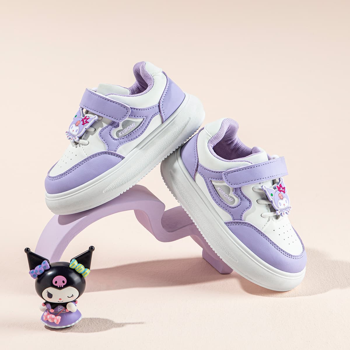 Кроссовки Sanrio Hello Kitty Спортивные кроссовки для мальчиков и девочек с мультяшным рисунком, универсальные, легкие, повседневные, с технологией отскока, увеличивающие рост, износостойкие, дышащие, противоскользящие, низкие - изображение 7
