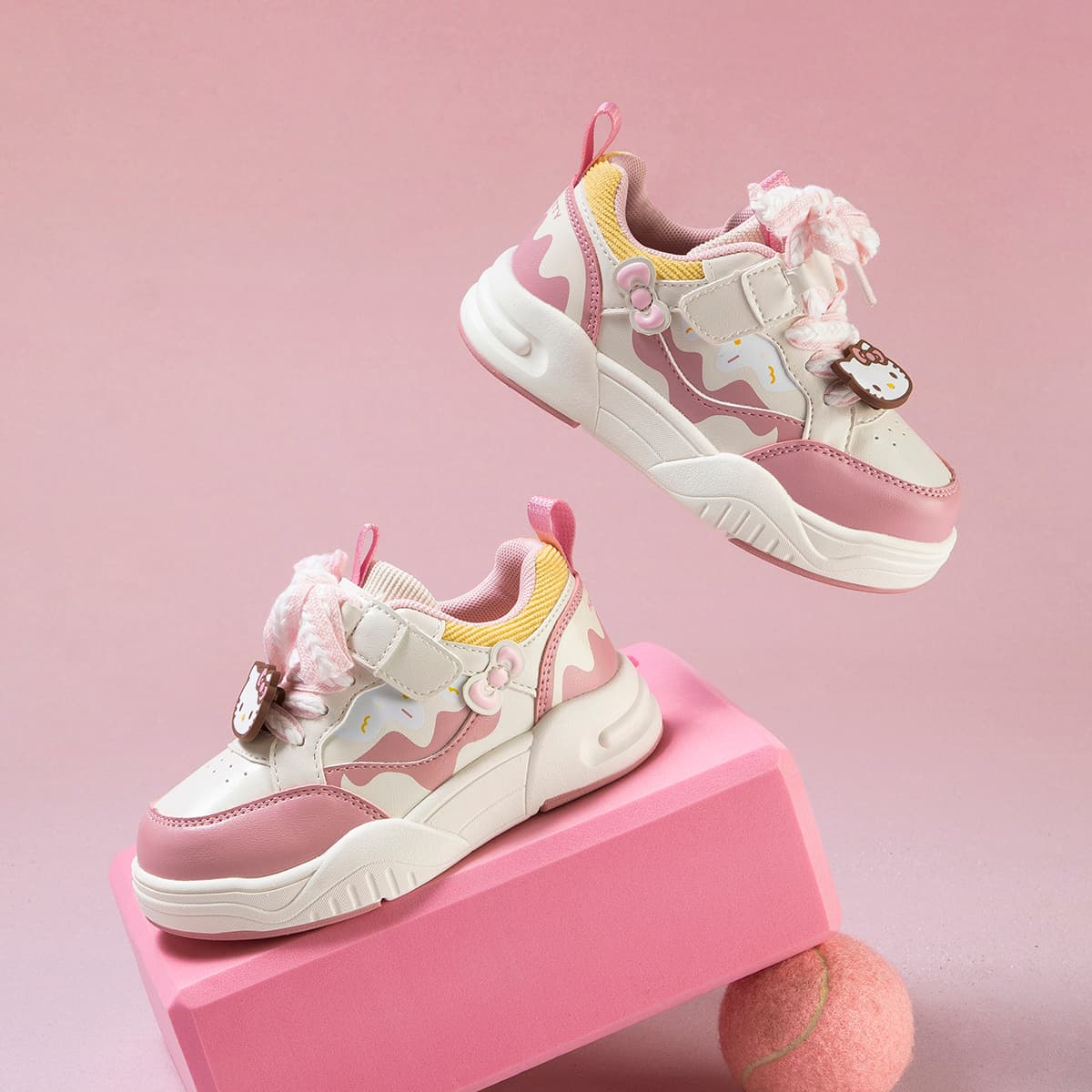 Кроссовки Sanrio Hello Kitty Детская Скейтбординг Обувь Low Топ Унисекс - изображение 6