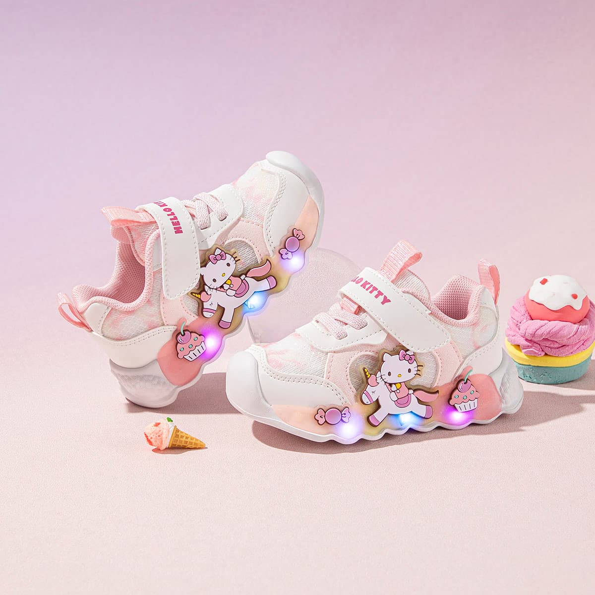 Кроссовки Санрио Hello Kitty Детская повседневная обувь Low Топ Pre School - изображение 4
