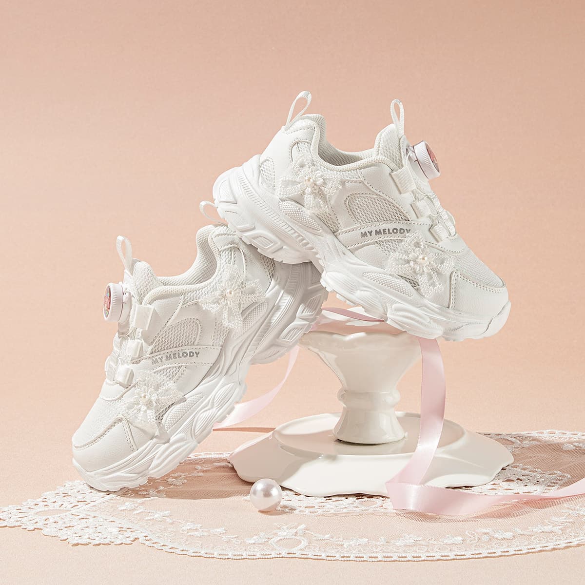 Кроссовки Санрио My Melody Collection Детские беговые кроссовки Low Топ Школьный возраст - изображение 5
