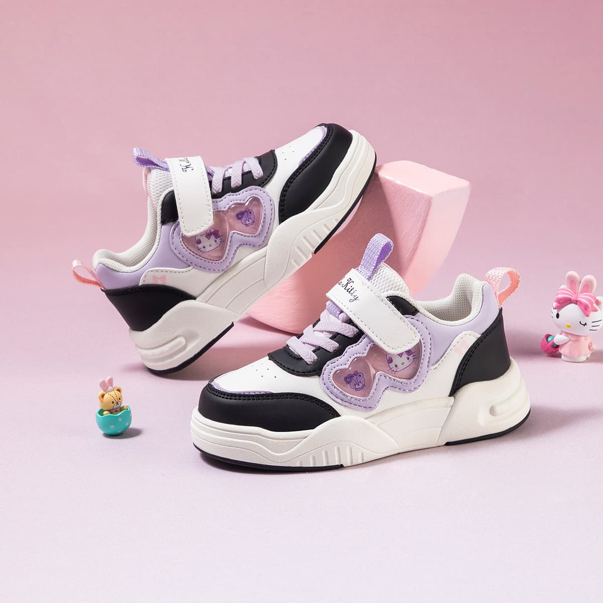Кроссовки Санрио Hello Kitty Детская Скейтбординг Обувь Низкий Топ Kids - изображение 4