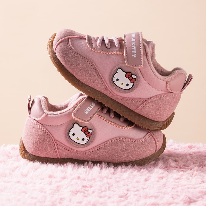 Кроссовки Sanrio Hello Kitty Универсальный повседневный мультяшный милый удобный утолщенный мальчики и девочки немецкие армейские кроссовки осень и зима износостойкий отскок легкий амортизация термозащитный баланс лоу-топы детские кроссовки подростки - изображение 8