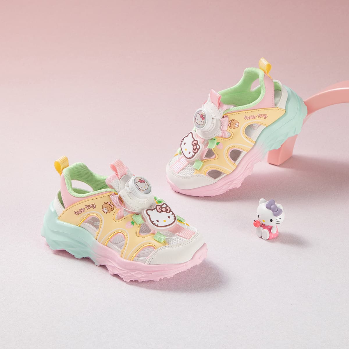 Санрио Hello Kitty Hello Kitty Отскок Увеличение Высоты Устойчивость к Износу Амортизация и Легкость Дышащий Низкий Верх - изображение 6