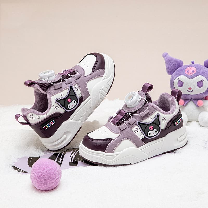 Кроссовки Sanrio x Куроми Утолщенный мультяшный милый активный удобный универсальный спорт легкий амортизация модный привлекательный термозащитный амортизация отскок увеличение роста баланс износостойкий лоу-топы детский унисекс - изображение 5
