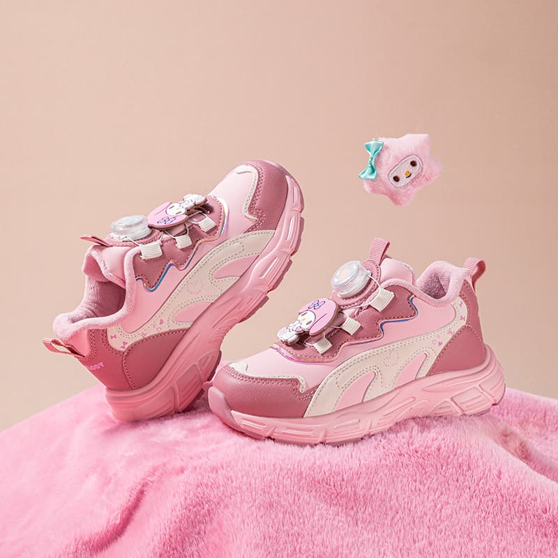 Кроссовки Sanrio My Melody Удобный Повседневный Минималистичный Мультяшный Универсальный Спорт & Фитнес С утеплителем Утолщенный Мальчики и девочки Осень и зима Износостойкий Oтскок Легкий Амортизация Термический Баланс Лоу-топы Детские беговые кроссовки - изображение 11