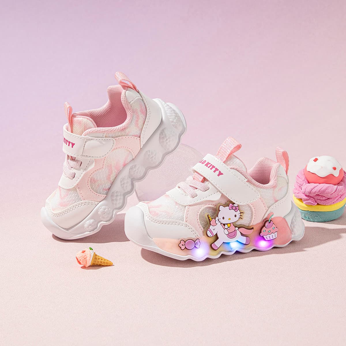 Кроссовки Санрио Hello Kitty Детская повседневная обувь Low Топ Pre School - изображение 5