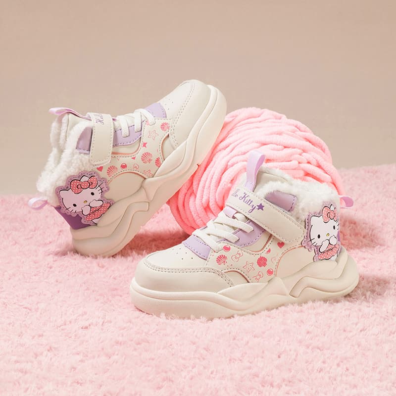 Кроссовки Sanrio Hello Kitty Мультяшные удобные противоскользящие амортизирующие износостойкие дышащие легкие кроссовки мид-топ для детей и подростков - изображение 4