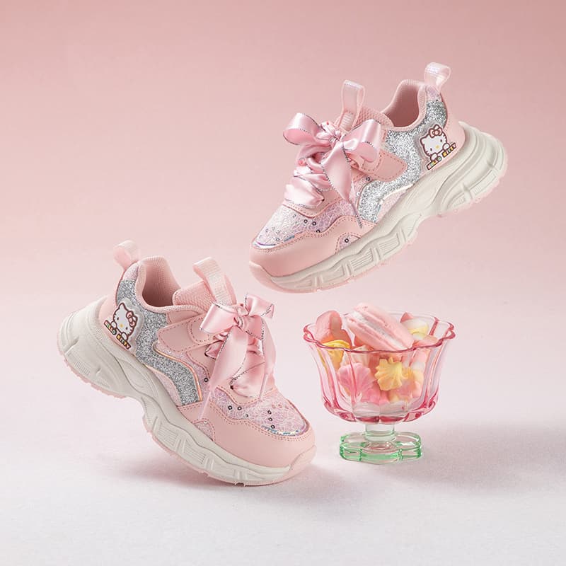 Кроссовки Санрио Hello Kitty Hello Kitty Устойчивый к истиранию Отскок Дышащий Амортизация и легкость Противоскользящий Низкий Топ - изображение 4