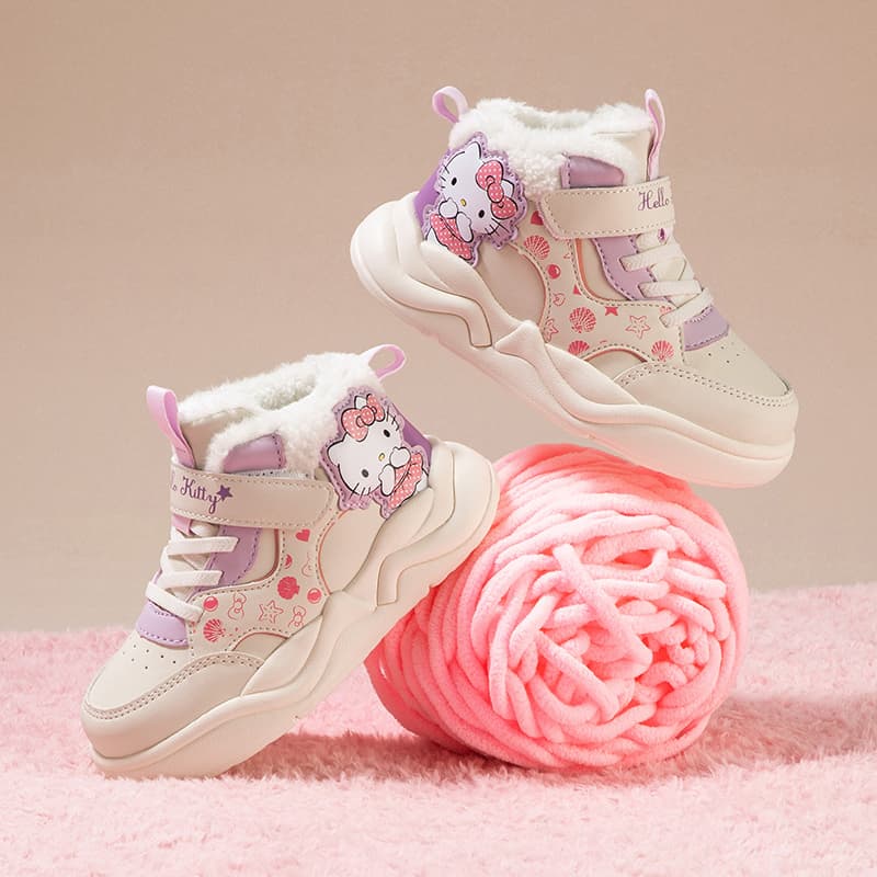 Кроссовки Sanrio Hello Kitty Мультяшные удобные противоскользящие амортизирующие износостойкие дышащие легкие кроссовки мид-топ для детей и подростков - изображение 7