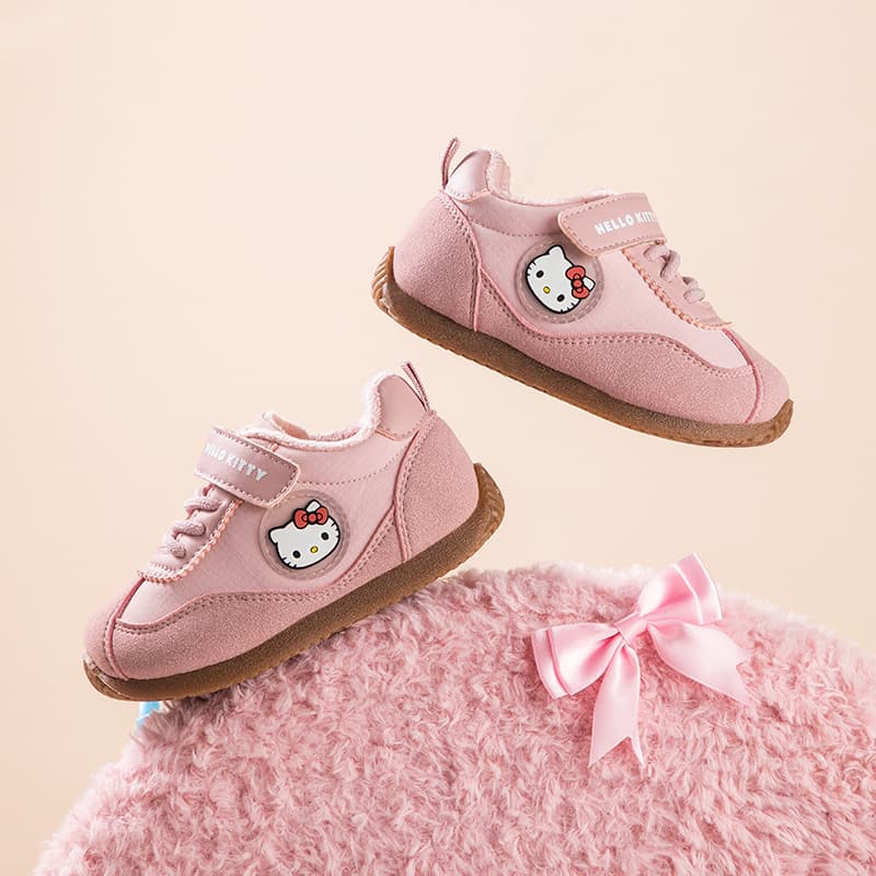 Кроссовки Sanrio Hello Kitty Универсальный повседневный мультяшный милый удобный утолщенный мальчики и девочки немецкие армейские кроссовки осень и зима износостойкий отскок легкий амортизация термозащитный баланс лоу-топы детские кроссовки подростки - изображение 10