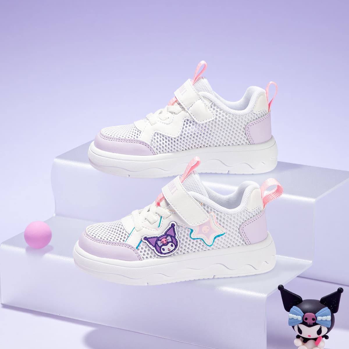 Кроссовки Sanrio Hello Kitty Противоскользящий Амортизация Устойчивый к истиранию Дышащий Увеличение Высоты Низкий Топ - изображение 5