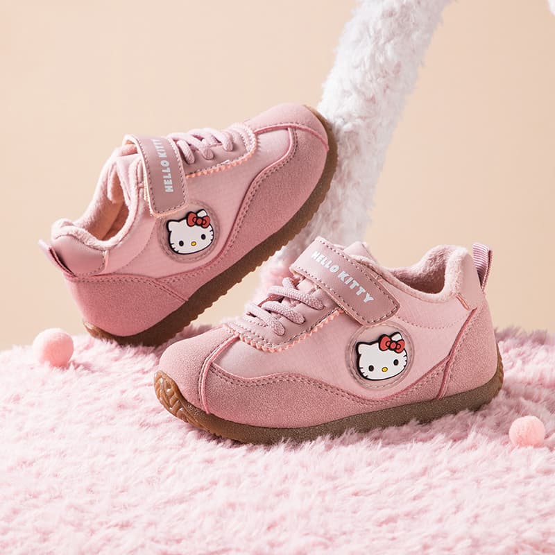 Кроссовки Sanrio Hello Kitty Универсальный повседневный мультяшный милый удобный утолщенный мальчики и девочки немецкие армейские кроссовки осень и зима износостойкий отскок легкий амортизация термозащитный баланс лоу-топы детские кроссовки подростки - изображение 7
