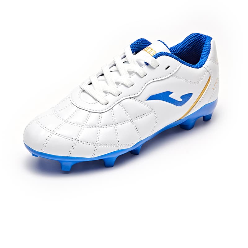 Бутсы Joma Синтетическая кожа противоскользящие устойчивые к истиранию низкий верх детские футбольные бутсы белый и синий - изображение 5