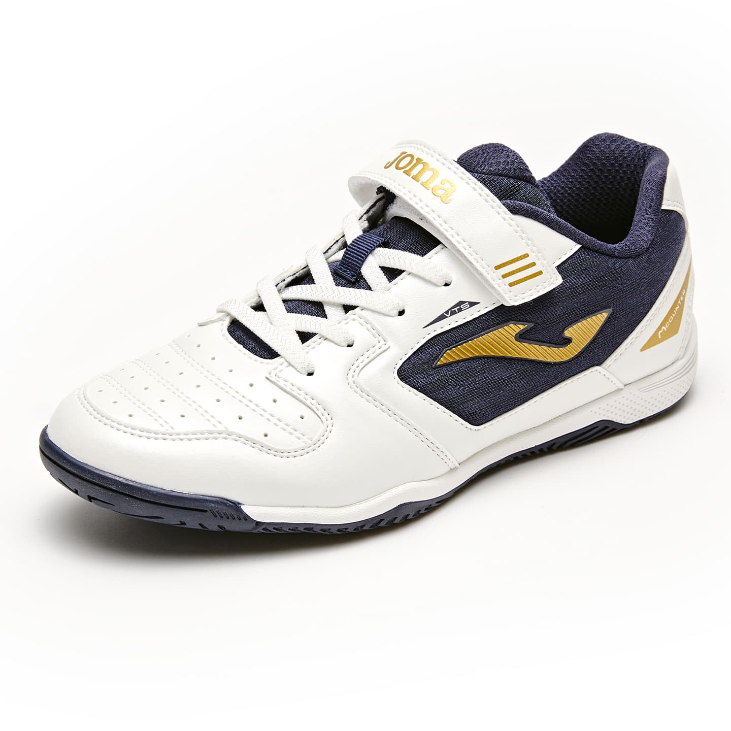 Бутсы Joma Детские футбольные бутсы Low Топ Белый темно-синий Kids - изображение 3
