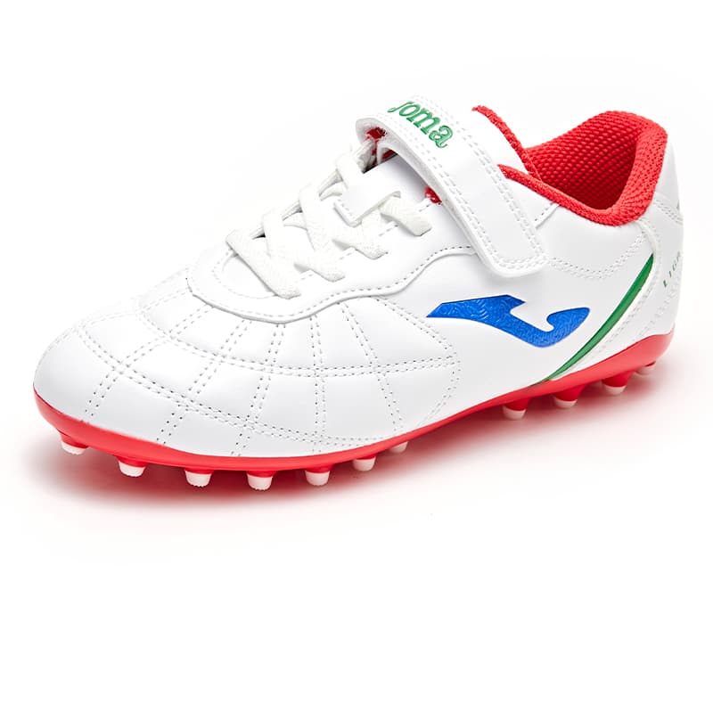 Бутсы Joma Детские футбольные бутсы Low Топ Белый и красный Kids - изображение 3