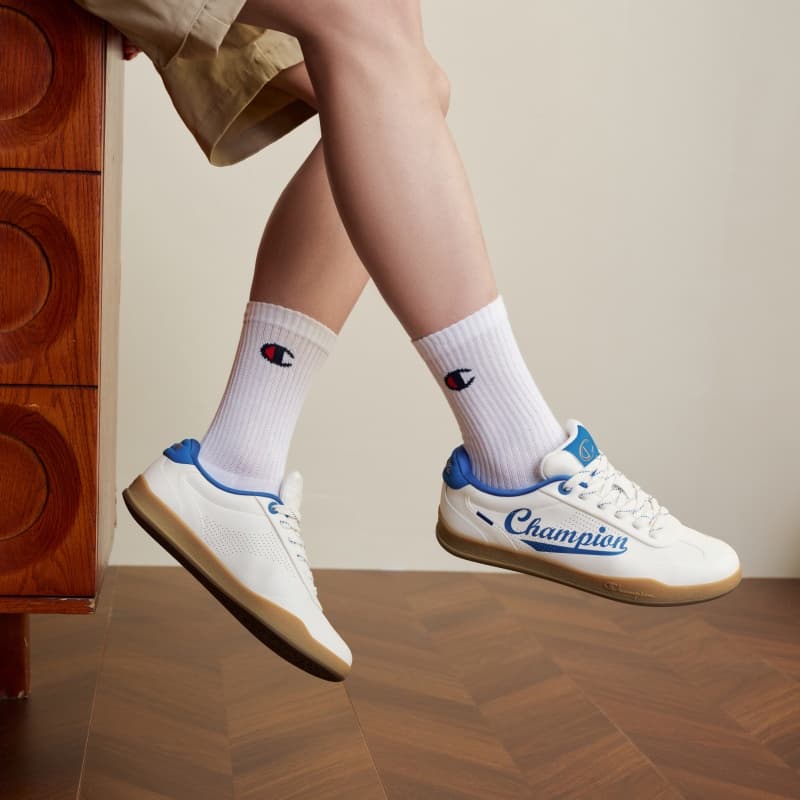 Кроссовки Champion Skate Shoes Low Top Молочно-белый Синий Агат Мужской - изображение 8