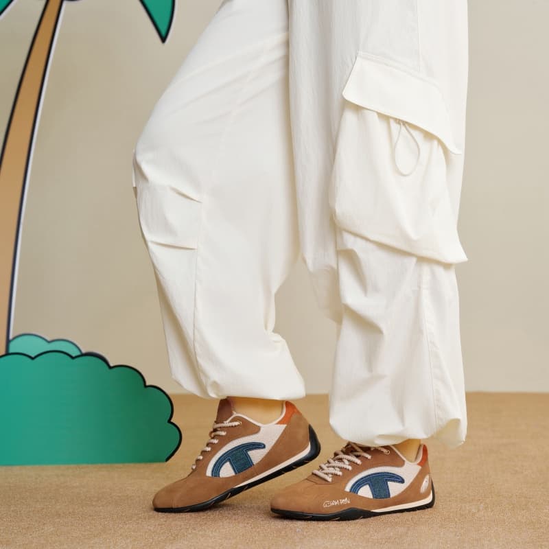 Кроссовки Champion Low-Top Повседневная Обувь Женская Коричневый Пшеница Отрубей Лён - изображение 6