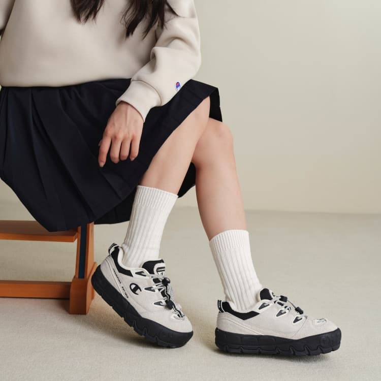 Кроссовки Champion Skate Shoes Low Top Молочно-белый Черный Женские - изображение 6