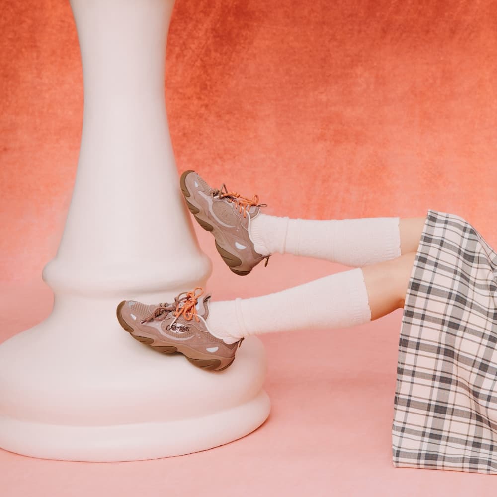 Кроссовки Champion Low Top массивные кроссовки женские Latte коричневый Молочный белый - изображение 8
