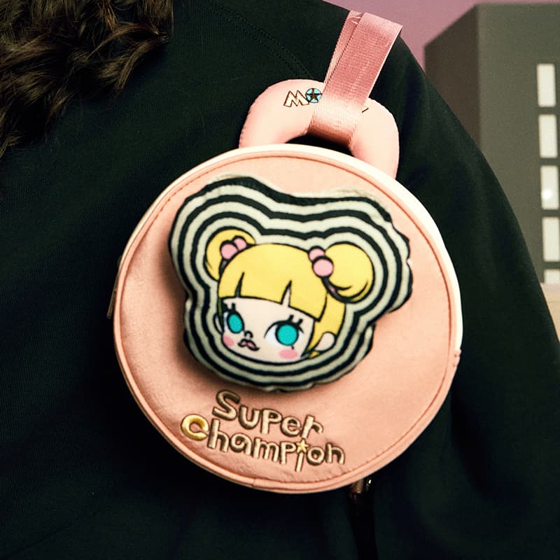 Рюкзак Champion POP MART Ткань Рюкзак Унисекс Кофейный Коричневый Светло-Розовый - изображение 11