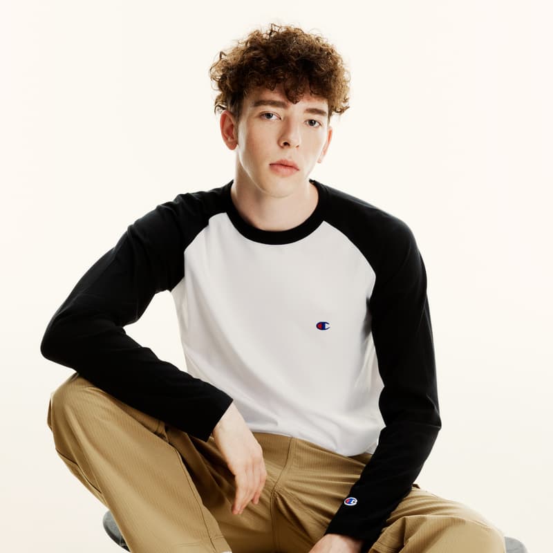 Кофта Champion Long Sleeve Tee White Black - изображение 5