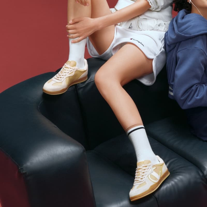 Кроссовки Champion Low Top Повседневная обувь Женская Светлый костный Смола Желтый - изображение 7