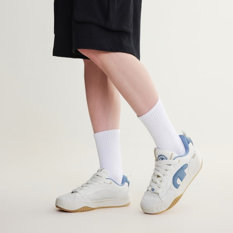 Кроссовки Champion Skate Shoes Low Top Молочно-белый Timeless Blue Женские - изображение 7
