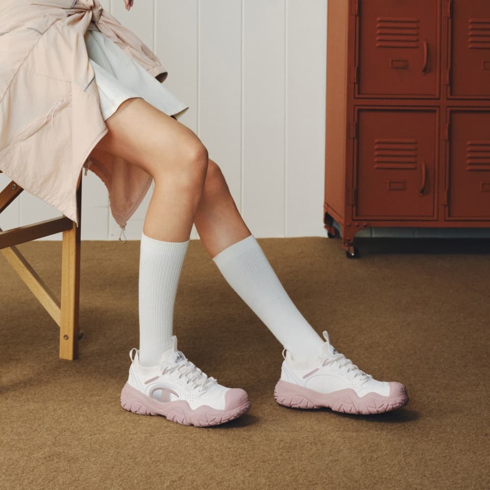Кроссовки для бега Champion Low Top Беговые кроссовки Женские Молочно-белый Туманный Ягодный Розовый - изображение 8