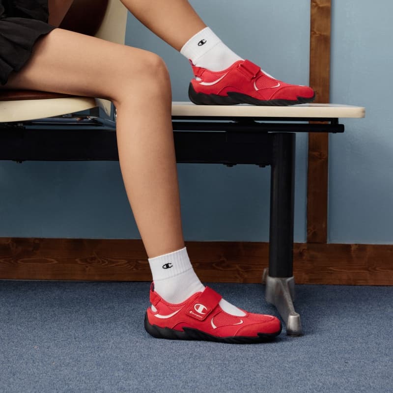 Тапочки Champion Повседневная обувь Женская Aurora Red Молочный Белый - изображение 8
