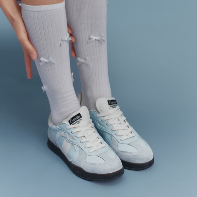 Кроссовки Champion Low Top Повседневная Обувь Женская Песочно-Розовая Qinghui Синяя - изображение 7