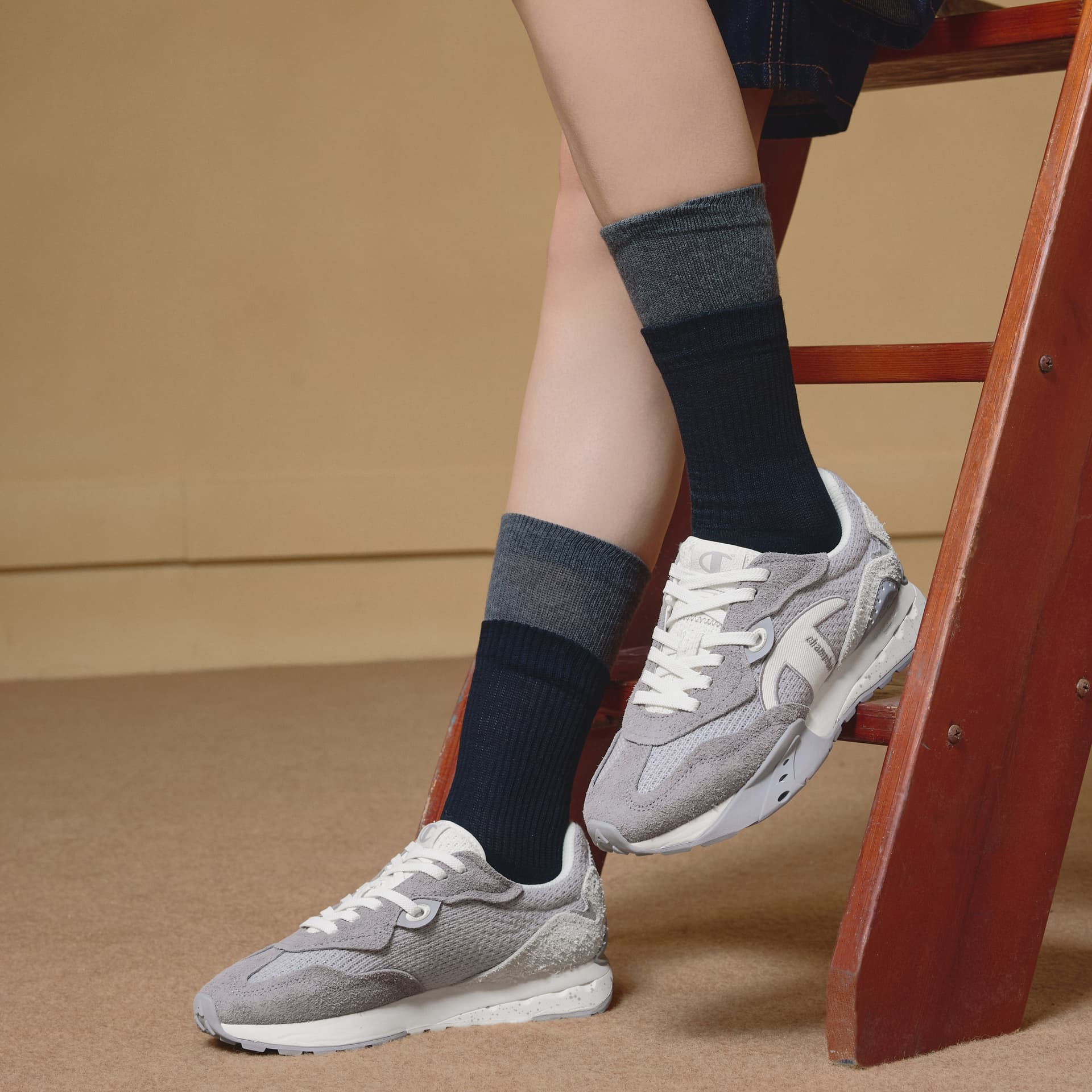 Кроссовки Champion Casual Low Top Wolf Gray/Alloy Gray Women's - изображение 7