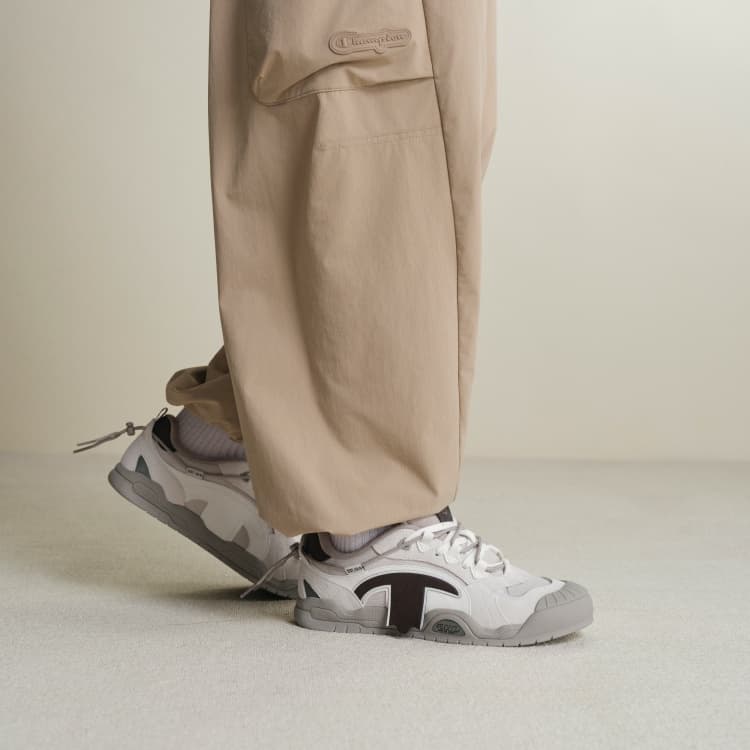 Кроссовки Champion Low-Top Скейтборд Обувь Мужская Молочно-Белый Осенний Лунный Серый - изображение 7
