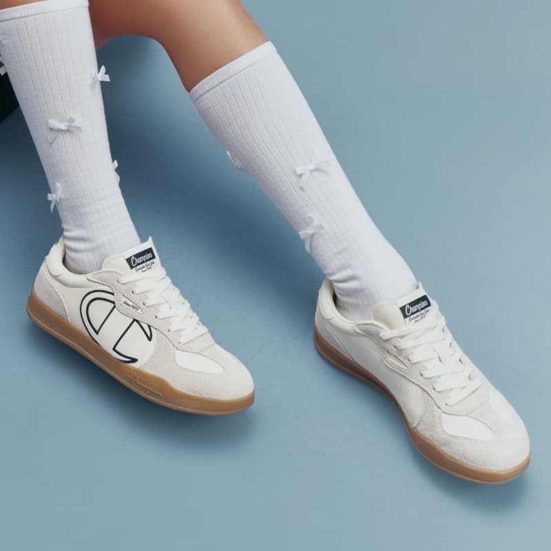 Кроссовки Champion Low Top Повседневная обувь Женская Молочно-белый Черный - изображение 6